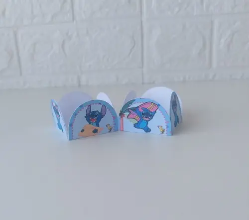Forminhas para Doces Stitch Festa Infantil 50 Unidades