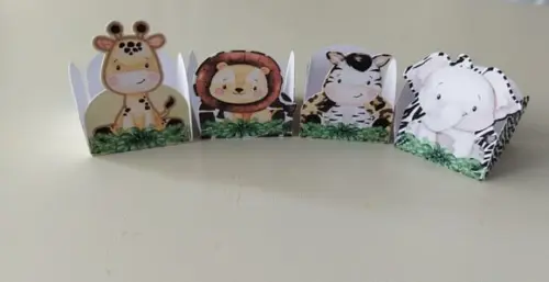 Forminhas para Doces Safari Baby 100 Unidades