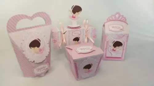 Kit Festa 40 Lembrancinhas Personalizadas Bailarina