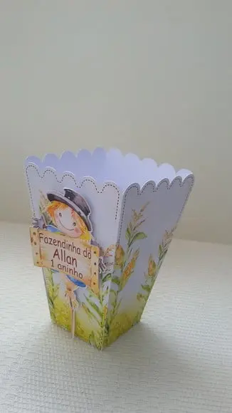 Kit Festa Infantil Caixinhas Fazendinha Aquarela-50 Peças