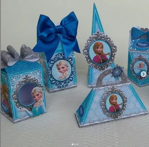 Kit Festa Lembrancinhas Personalizadas Frozen 3d