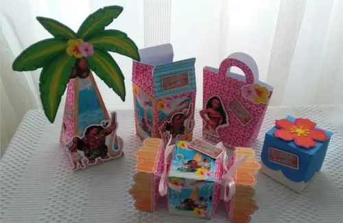 Kit Festa Lembrancinhas Personalizadas Moana 3 - 35 Peças