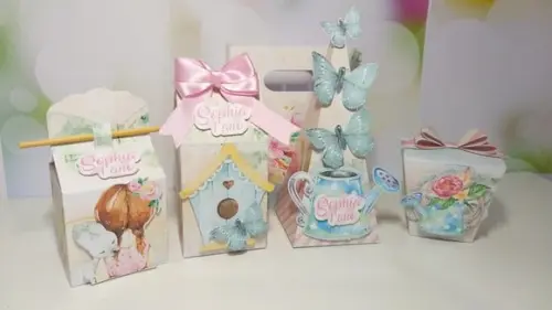Kit Festa Personalizada Jardim Encantado Aquarela-40 Itens