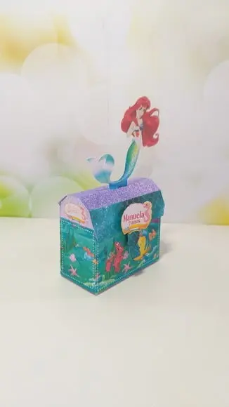 Kit Festa Personalizada Pequena Sereia 35 Itens