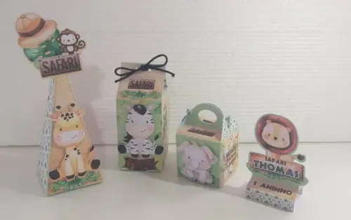 Kit Festapersonalizada Safari Aquarelado 1 - 50 Itens