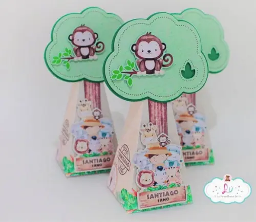 Lembrancinhas Personalizadas Safari Aquarelado 4 (50 Itens)