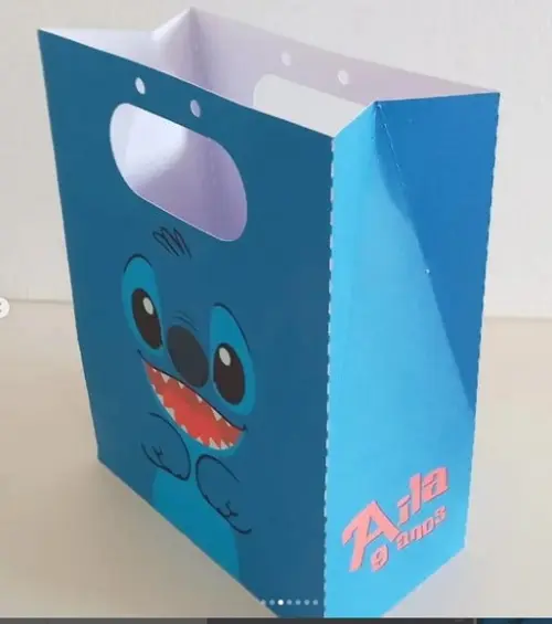 Sacolinha Lembrancinha Personalizada Stitch