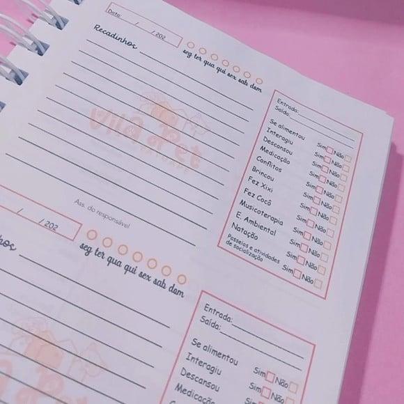 10 Agendinha para Creche Pet