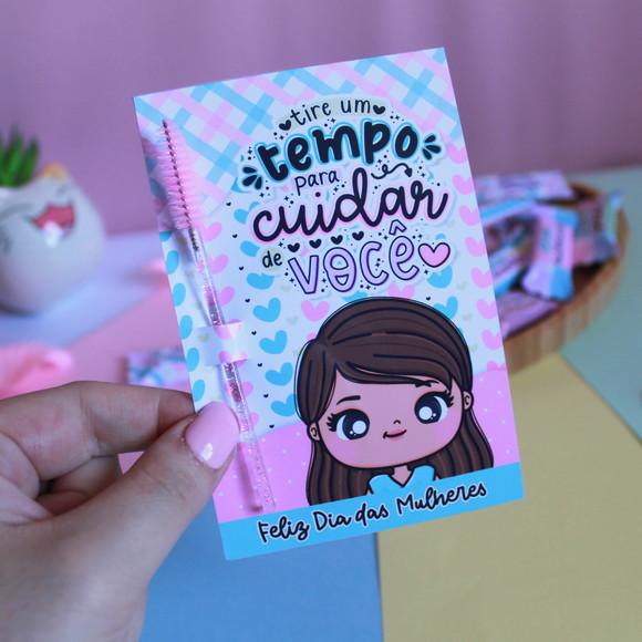 20 Cards com Escovinha Dia Internacional da Mulher