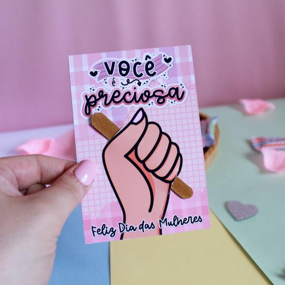 20 Cards com Lixa Dia Internacional da Mulher