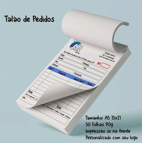3 talão de pedidos A5 15x21