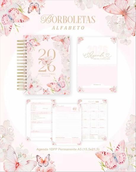 Agenda Borboleta Rosa 2026