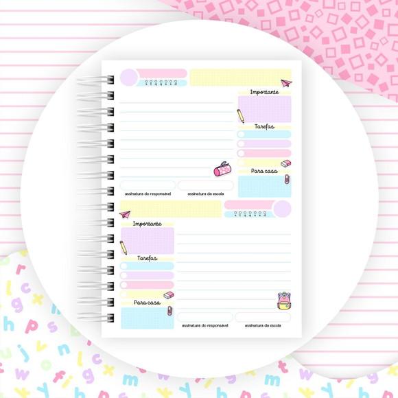 Agenda Escolar 2 Dias Por Folhas 2024