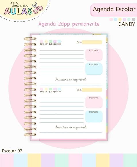Agenda Escolar Aluninha 2 Dia Por Folha