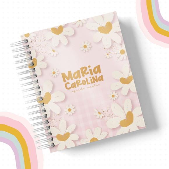 Agenda Escolar Floral 2025