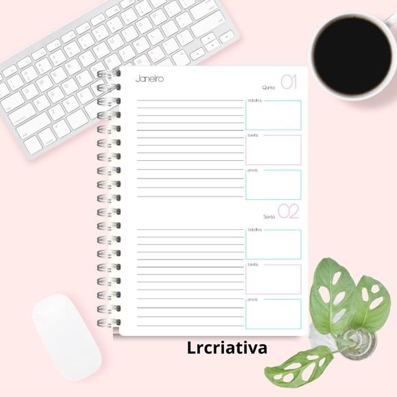 Agenda Escolar Capivara 2026 2 Dias Por Páginas