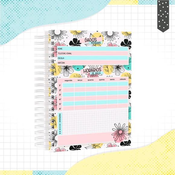 Agenda Escolar Floral Permanente