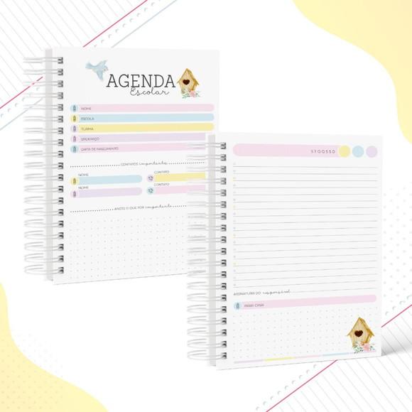 Agenda Escolar Menina 1 Dia Por Folha Rápido Envio