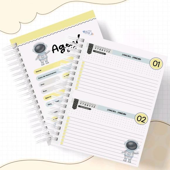 Agenda Escolar ou Creche Astronauta
