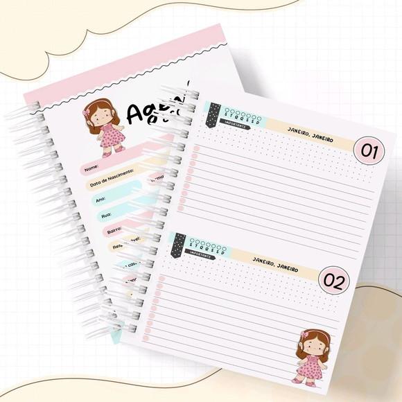 Agenda Escolar ou Creche Menina