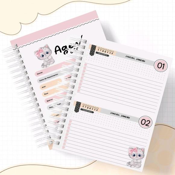 Agenda Escolar ou Creche Gatinho