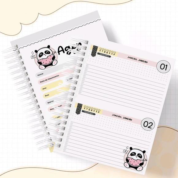 Agenda Escolar ou Creche Panda