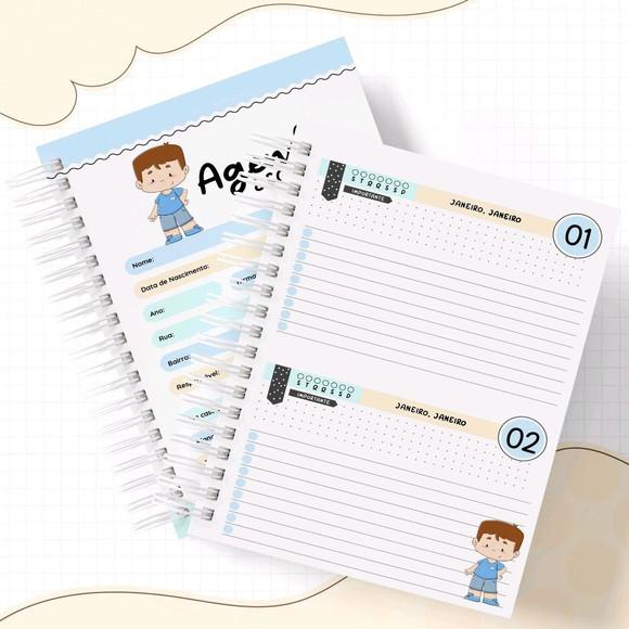 Agenda Escolar ou Creche Menino