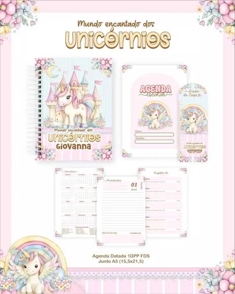 Agenda Escolar Unicórnio 2026