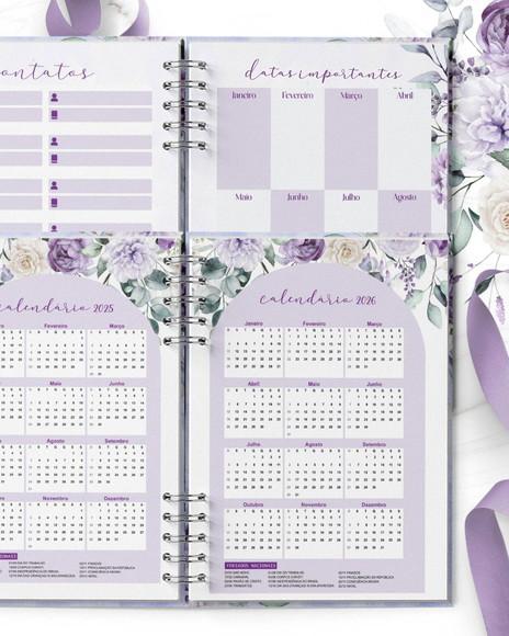 Agenda Floral Violeta 2025
