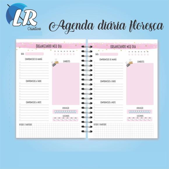 Agenda Floresça Permanente Personalizada