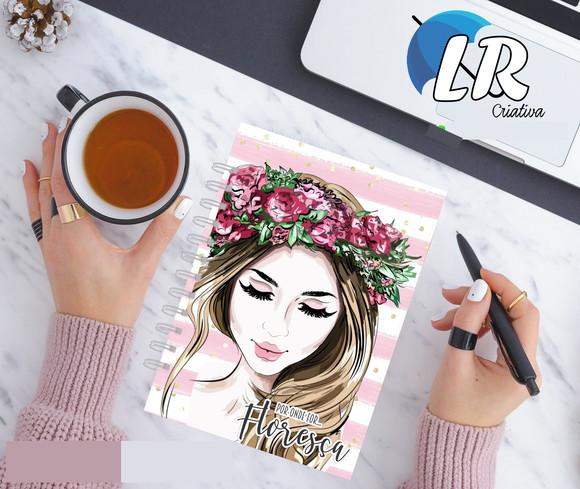 Agenda Floresça Permanente Personalizada