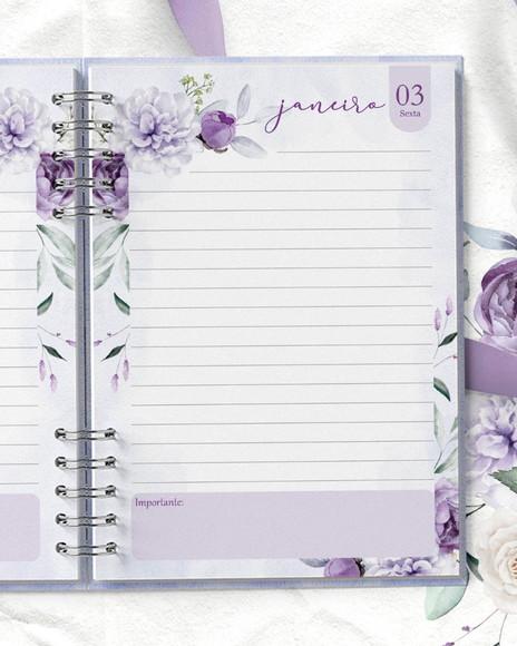 Agenda Floral Violeta 2025