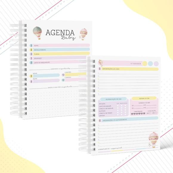 Agenda para Creche Balão 1 Dia Por Folha