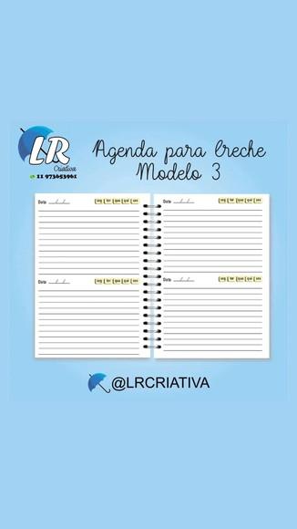 Agenda para Creche Menina