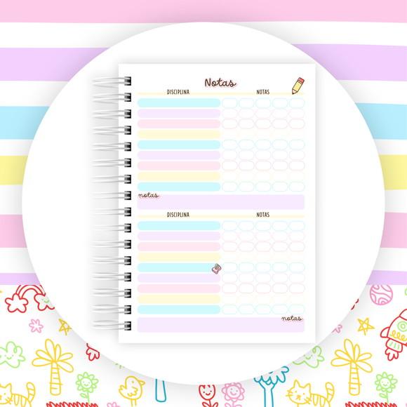 Agenda para Escolar 2025 2 Dias Por Folhas