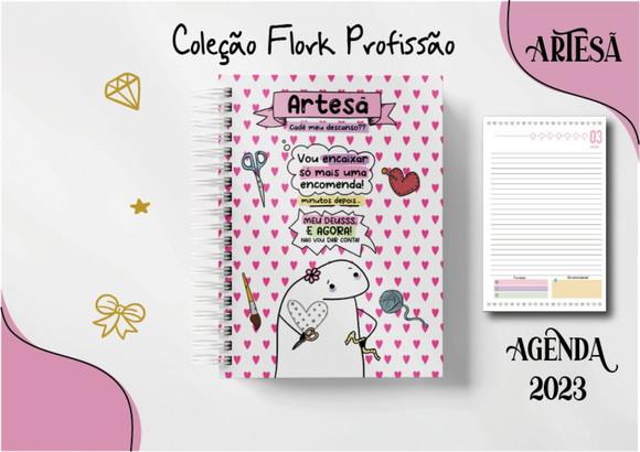 Agenda Profissão Flork 2023 2 Dias Por Folha