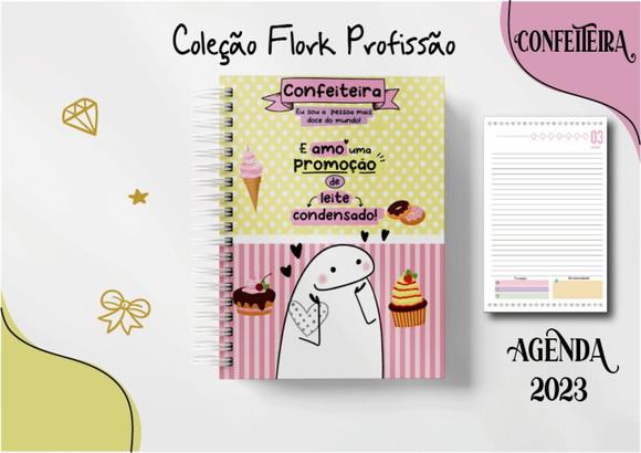 Agenda Profissão Flork 2023 2 Dias Por Folha