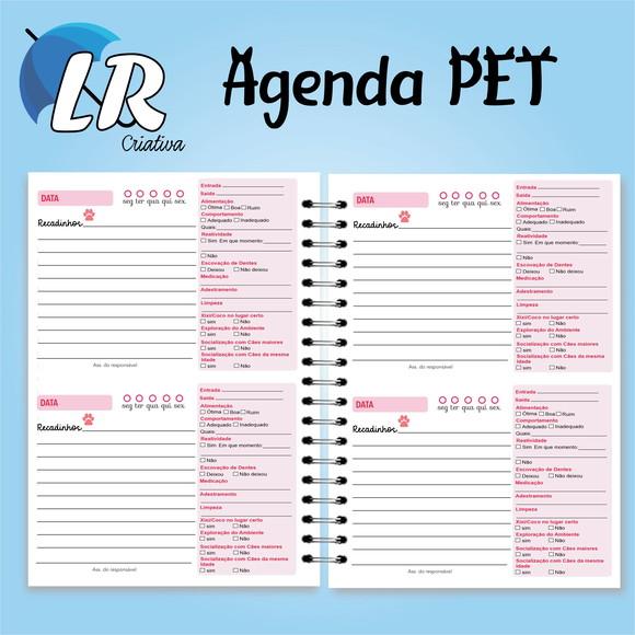 Agendinha para Creche Pet
