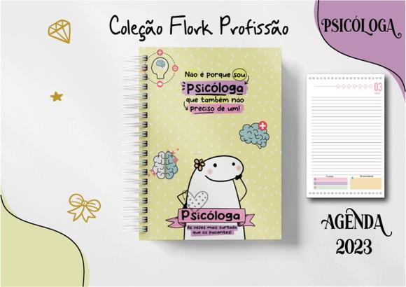 Agenda Profissão Flork 2023 2 Dias Por Folha