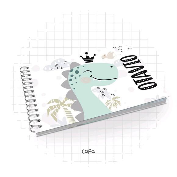 Álbum do bebê de 0 a 5 anos dinossauro