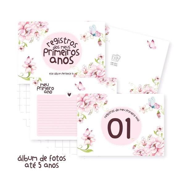 Álbum do Bebê de 0 a 5 Anos Menina