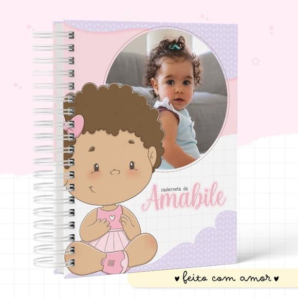 Caderneta de Saúde Personalizada com Foto Menina