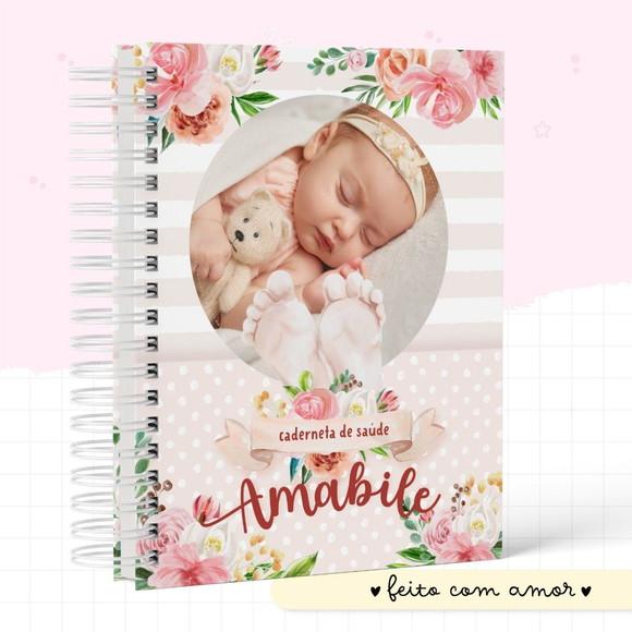 Caderneta de Saúde Personalizada com Foto Menina