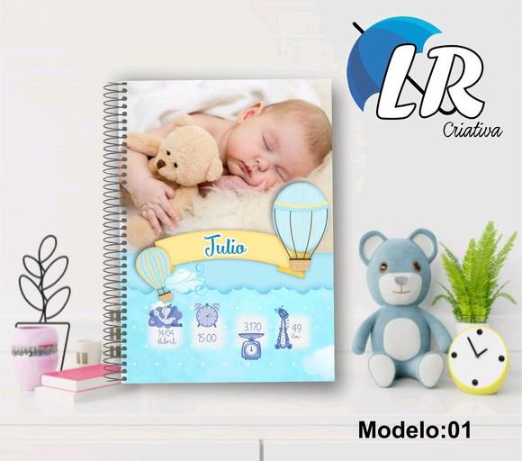Caderneta de Vacina Personalizada com Foto Menino