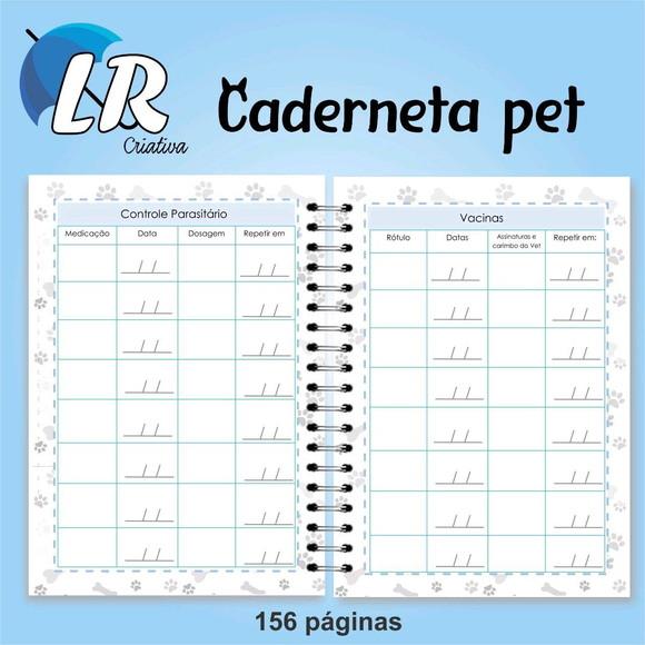 Caderneta de vacina pet personalizada COMPLETA