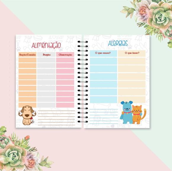 Caderneta Pet + Rg e Certidão Personalizada