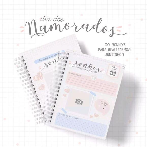 Caderno 100 Sonhos Dia dos Namorados