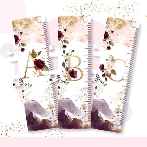Caderno Alfabeto Marsala Personalizado