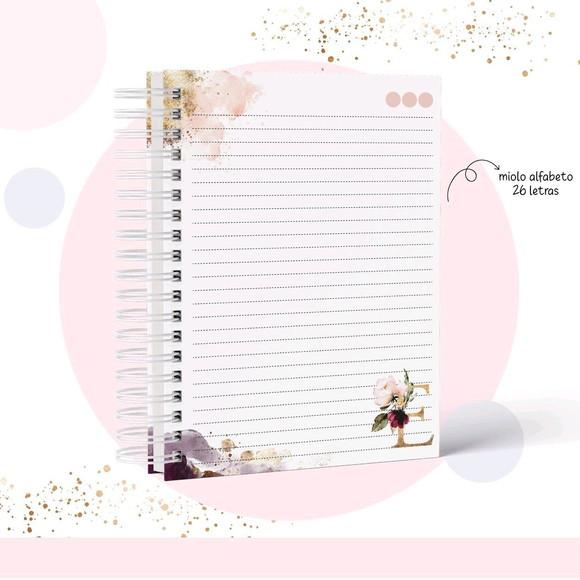 Caderno Alfabeto Marsala Personalizado