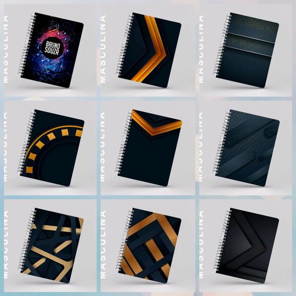 caderno controle financeiro masculino Personalizado